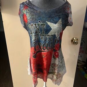 Women's Graphic Texas Top - Multicolor